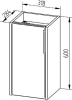 Mereo Vigo, koupelnová skříňka s keramickým umývátkem, 33 cm, dub Riviera CN351