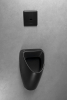 Bruckner SCHWARN BLACK keramický urinál, zadní přívod, zadní odpad, černá mat 201.701.6