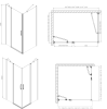 Gelco One čtvercový sprchový kout 1100x1100mm, rohový vstup GO4811GO4811