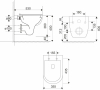 Mereo WC závěsné, RIMLESS, 530x355x360, keramické, vč. sedátka CSS123 VSD81S