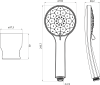Sapho Sprchová souprava, 4 režimy sprchování, silikon trysky, pevný držák, hadice 1500mm, černá mat 1204-61B