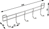 Aqualine CHROM LINE pětiháček, chrom 37055