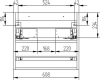 Mereo Aira, koupelnová skříňka 61 cm, šedá CN730S