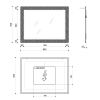 Sapho FLUT zrcadlo s LED podsvícením 60x80cm, bílá FT060