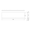 Polysan DEEP PLAIN NIKA panel 130x36cm 72956