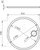 Sapho FLOAT kulaté zrcadlo s LED podsvícením ø 90cm, kosm.zrcátko, senzor, 3500-6500K, bílá FT900