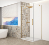 Gelco TRINITY GOLD MATT čtvercový sprchový kout 900x900mm, čiré sklo, levé GT5690-90CL-G