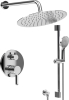 Sapho ICONIC podomítkový sprchový set s pákovou baterií, 2 výstupy, posuvný držák sprchy, chrom AF042-02