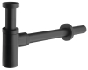Sapho Umyvadlový sifon 5/4", odpad 32mm, kulatý, černá mat SI515