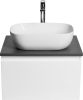 Aqualine ALTAIR skříňka s deskou 58 cm, bílá/antracit břidlice AI263-03