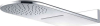 Mereo Talířová sprcha horní, s vodopádem, půlkulatá 600 x 251 mm, nerez CB496 CB496