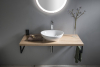 Aqualine VEGA deska pod umyvadlo 104x45cm, dub platin VG710