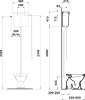 GSI CLASSIC WC mísa s nádržkou, spodní odpad, bílá-chrom WCSET21-CLASSIC-SO