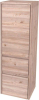 Mereo Opto koupelnová skříňka vysoká 125 cm, levé otevírání, Multidecor, Dub Nelson CN995LDNLS