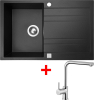 Granitový dřez Sinks GRANDE 800 Metalblack+ELKA GRA74ELCL