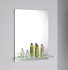 Aqualine Zrcadlo s otvory pro polici 60x80cm, včetně závěsů 22430