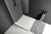 Polysan MODULAR SHOWER BLACK jednodílná zástěna pevná k instalaci na zeď, 1000 mm MS1-100B