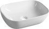 Aqualine Keramické umyvadlo na desku 46x34 cm, bílá 46341