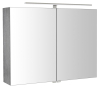 Sapho RIWA galerka s LED osvětlením, 81x70x17cm, dub stříbrný RIW080-0011