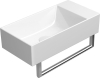 GSI KUBE X keramické umývátko 50x25cm, broušená spodní hrana, bez otvoru, pravé/levé, bílá ExtraGlaze 94869011
