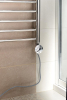 Aqualine Topná tyč s termostatem, rovný kabel, 500 W, chrom LT67445
