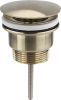Sapho Umyvadlová výpust 5/4“, neuzavíratelná, velká zátka, 10-55mm, zlato mat 542.742.5GB