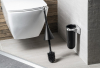 MARPLAST COLORED WC štětka závěsná, ABS, Soft Touch, černá mat A65801NE