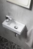 Sapho ZOE keramické umývátko 37x18 cm, otvor pro baterii vlevo, bílá AR496