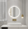 Aqualine URSA kulaté zrcadlo s LED osvětlením ø 60cm, dotykový senzor, stmívatelné UR060