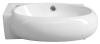 Sapho RIBERA keramické umývátko rohové 43x28, 5 cm, otvor pro baterii vlevo, bílá AR498