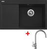 Granitový dřez Sinks RIM 780 P Metalblack + Vitalia G5874