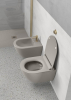 GSI PURA závěsná WC mísa, Swirlflush, 36x50cm, tortora dual-mat 881605