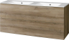 Mereo Aira, koupelnová skříňka s keramickým umyvadlem 121 cm, dub Halifax CN743