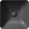 GSI SAND/NUBES keramické umyvadlo na desku 38x38cm, černá mat 903826