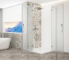 Gelco TRINITY CHROME čtvercový sprchový kout 1100x1100mm, rohový vstup, matné sklo GT2211-11M-CH