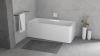 Polysan CASCATA L MONOLITH obdélníková vana 180x80x60cm, kaskáda bílá 73836ML.101