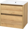 Mereo Opto, koupelnová skříňka s keramickým umyvadlem 61 cm, dub Riviera CN920