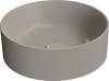 GSI KUBE X keramické umyvadlo na desku, průměr 40cm, tortora mat 942605