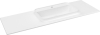 Sapho BRAHEA umyvadlo 131, 6x51, 5cm, rockstone, pravé, bílá mat BT132R