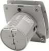 Sapho LEX koupelnový ventilátor axiální s časovačem, 15W, potrubí 100mm, nerez mat LX104
