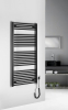 Aqualine DIRECT-E elektrické otopné těleso rovné 600x1320 mm, 600 W, černá ILE36TB