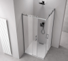 Polysan THRON ROUND čtvercový sprchový kout 800x800mm, kulaté pojezdy, rohový vstup TL2880-5005