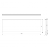 Polysan PLAIN NIKA panel 170x59cm 72525
