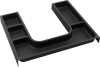 Sapho LINDO "U" organizér 372x36x323mm, plast, antracit LD001