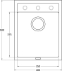 Granitový dřez Sinks CLASSIC 400 Metalblack ACRCL40050074