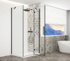 Gelco TRINITY BLACK čtvercový sprchový kout 900x900mm, čiré sklo, pravé GT5690-90CR-B