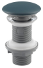 Isvea Umyvadlová výpust 5/4“, click-clack, keramická zátka, 20-70mm, zelená petrol 38TP0181I
