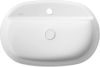 Isvea INFINITY OVAL keramické umyvadlo na desku, 60x40cm, bílá 10NF65060