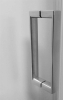 Mereo Sprchové dveře, Lima, dvoukřídlé, lítací, 120x190 cm, chrom ALU, sklo Čiré CK80553K