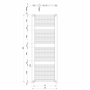 Aqualine DIRECT otopné těleso s bočním připojením 750x1850 mm, bílá ILR87T